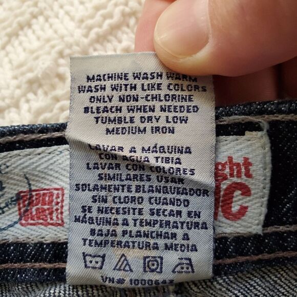 Faded Glory Mid Rise Straight Classic Jeans 34x35 - Picture 12 of 12